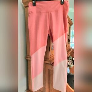 Fabletics Grapefruit Colorblock 7/8 Leggings